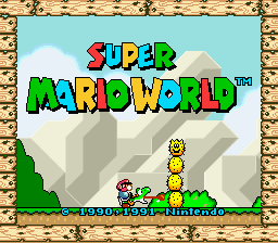 Super Mario World Winter [hack] Title Screen